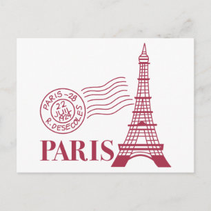 Cartão Postal Viagem Paris