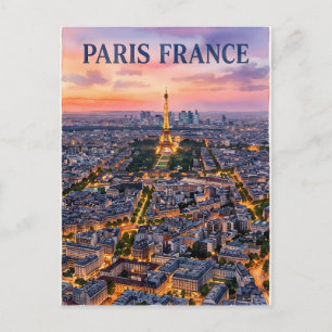 Cartão Postal Viagem Paris França