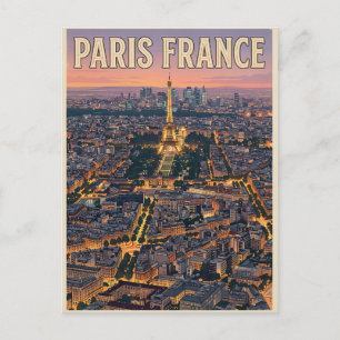 Cartão Postal Viagem Paris França
