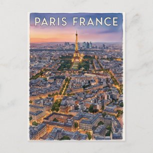 Cartão Postal Viagem Paris França