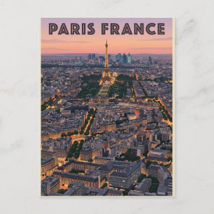 Cartão Postal Viagem Paris França