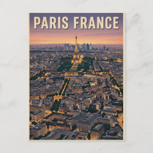 Cartão Postal Viagem Paris França