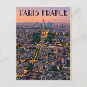 Cartão Postal Viagem Paris França