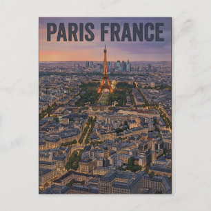 Cartão Postal Viagem Paris França