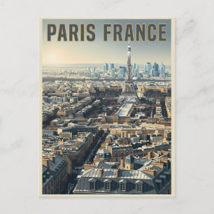 Cartão Postal Viagem Paris França
