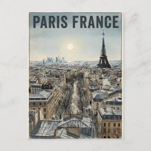 Cartão Postal Viagem Paris França