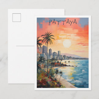 Cartão Postal Viagem Pattaya Tailândia