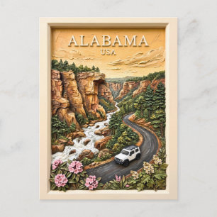 Cartão Postal Viagem pela Estrada do Alabama Canyon do Rio Paisa