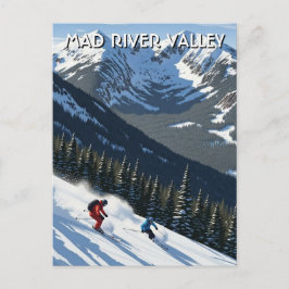 Cartão Postal Viagem pelo Vale do Mad River em Vermont