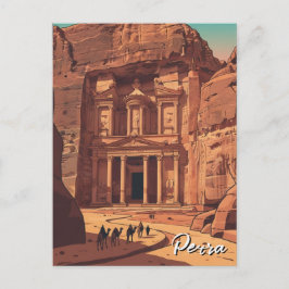 Cartão Postal Viagem Petra Jordânia