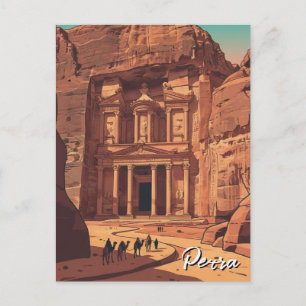 Cartão Postal Viagem Petra Jordânia
