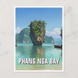 Cartão Postal Viagem Phang Nga Bay Tailândia