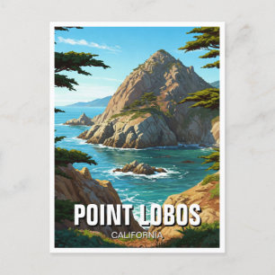 Cartão Postal Viagem Point Lobos California