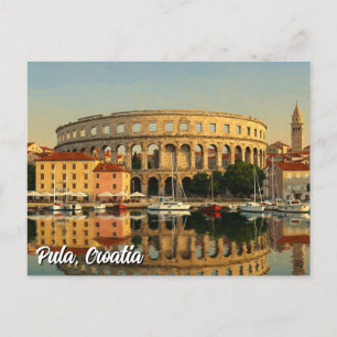 Cartão Postal Viagem Pula Croácia