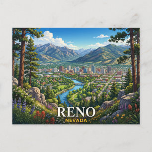 Cartão Postal Viagem Reno Nevada