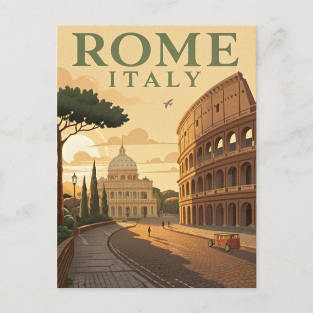 Cartão Postal Viagem Roma Antiga (Frente)