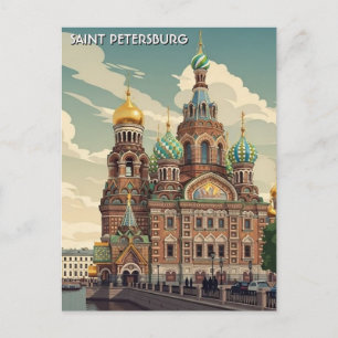 Cartão Postal Viagem Rússia São Petersburgo
