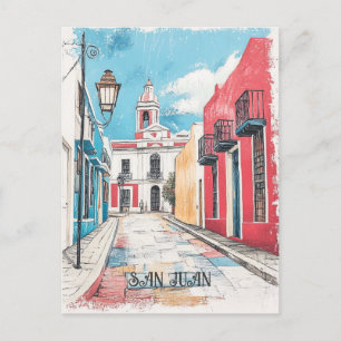 Cartão Postal Viagem San Juan Porto Rico