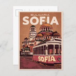 Cartão Postal Viagem Sofia, bulgária, presentes e lembranças de 