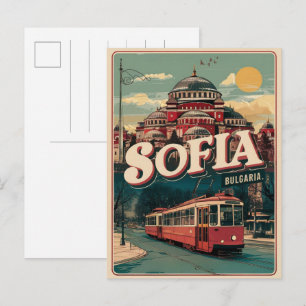 Cartão Postal Viagem Sofia, bulgária, presentes e lembranças de 