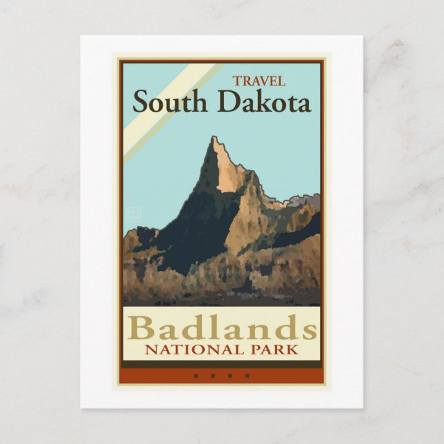 Cartão Postal Viagem South Dakota (Frente)