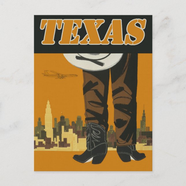Cartão postal Viagem TEXAS (Frente)