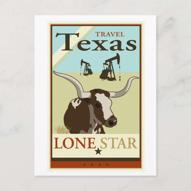 Cartão Postal Viagem Texas (Frente)