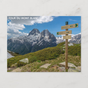 Cartão Postal Viagem Tour Du Mont Blanc