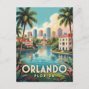 Cartão Postal Viagem Tropical Orlando Flórida