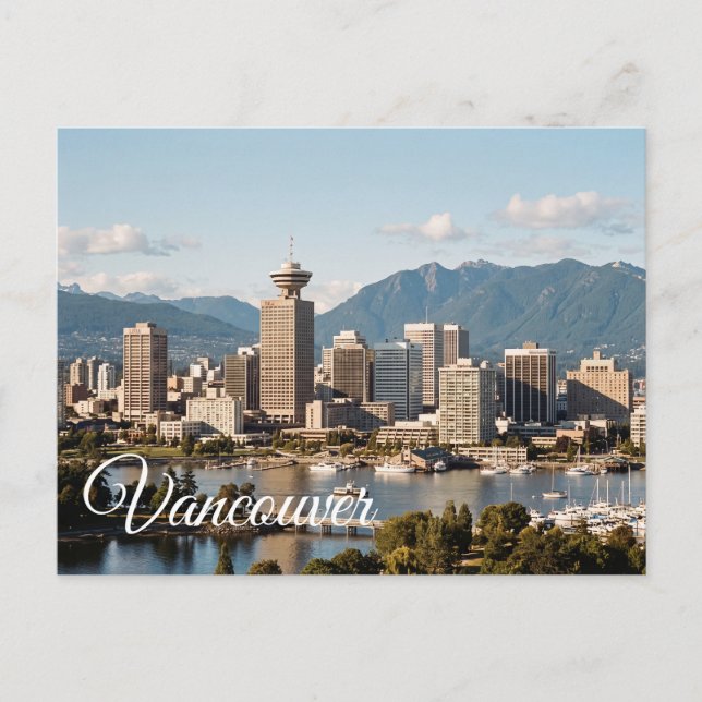 Cartão Postal viagem vancouver canadá (Frente)