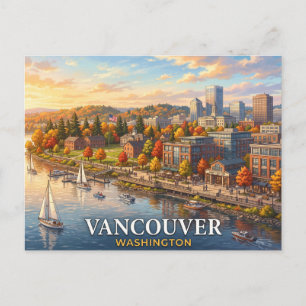 Cartão Postal Viagem Vancouver Washington