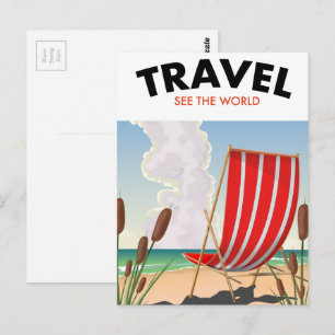 Cartão Postal Viagem Veja o Mundo