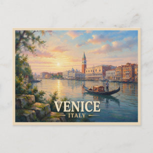 Cartão Postal Viagem Veneza Itália