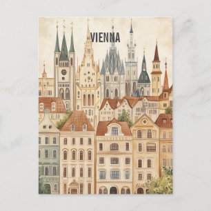 Cartão Postal Viagem Viena Áustria