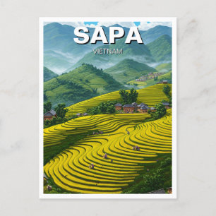 Cartão Postal Viagem Vietnã Sapa