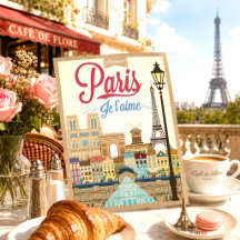 Viagem Vintage Bonjour Paris