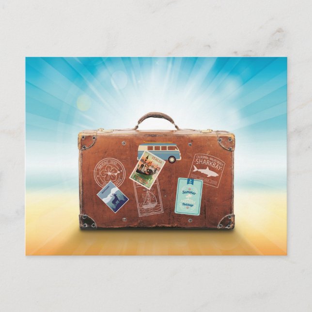 Cartão Postal Viagem, vintage Italia poster, (Frente)