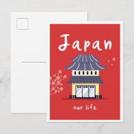 Cartão Postal Viagem Vintage Vida Japão