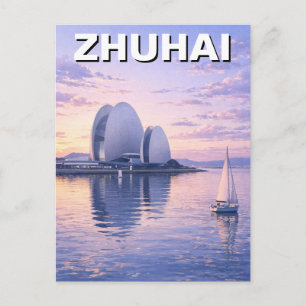 Cartão Postal Viagem Zhuhai China