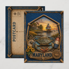 Cartão Postal Viagens Antigas em Maryland