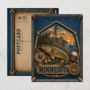 Cartão Postal Viagens Antigas em Minnesota
