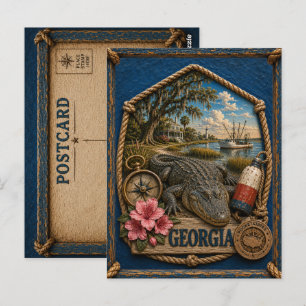 Cartão Postal Viagens Antigas na Geórgia
