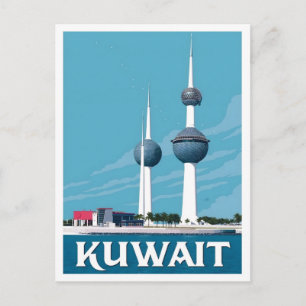 Cartão Postal Viagens Antigas no Kuwait