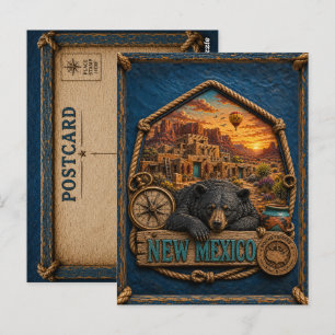 Cartão Postal Viagens Antigas no Novo México