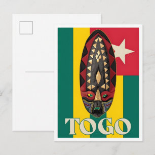 Cartão Postal Viagens Antigas no Togo