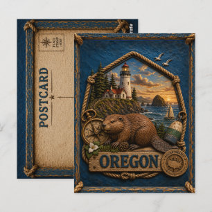 Cartão Postal Viagens Antigas Oregon