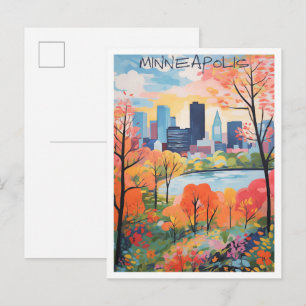 Cartão Postal Viagens Artísticas Minneapolis