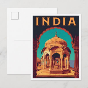 Cartão Postal Viagens de Arte Antiga na Índia