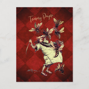 Cartão Postal Viagens de Gulliver Arthur Rackham Bees