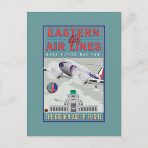 Cartão Postal VIAGENS-Eastern Air Lines-